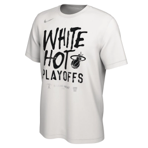 Nike Miami HEAT White Hot 2024 NBA Playoffs Mantra Tee