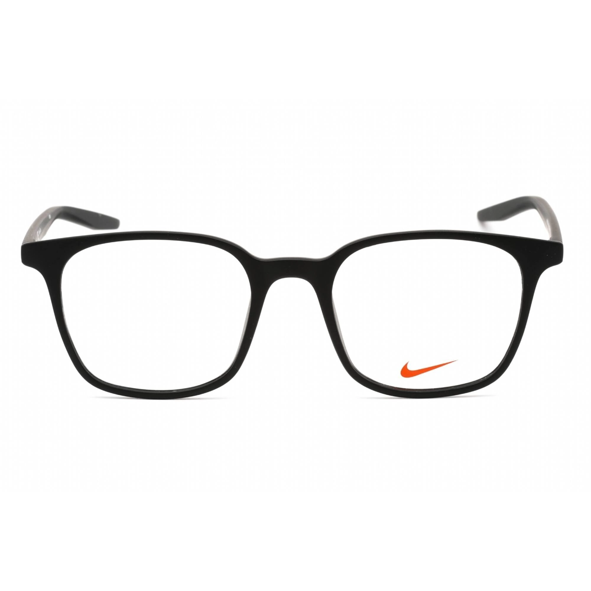 Nike Unisex Eyeglasses - Full Rim Matte Black Square Plastic Frame | NIKE 7124 001