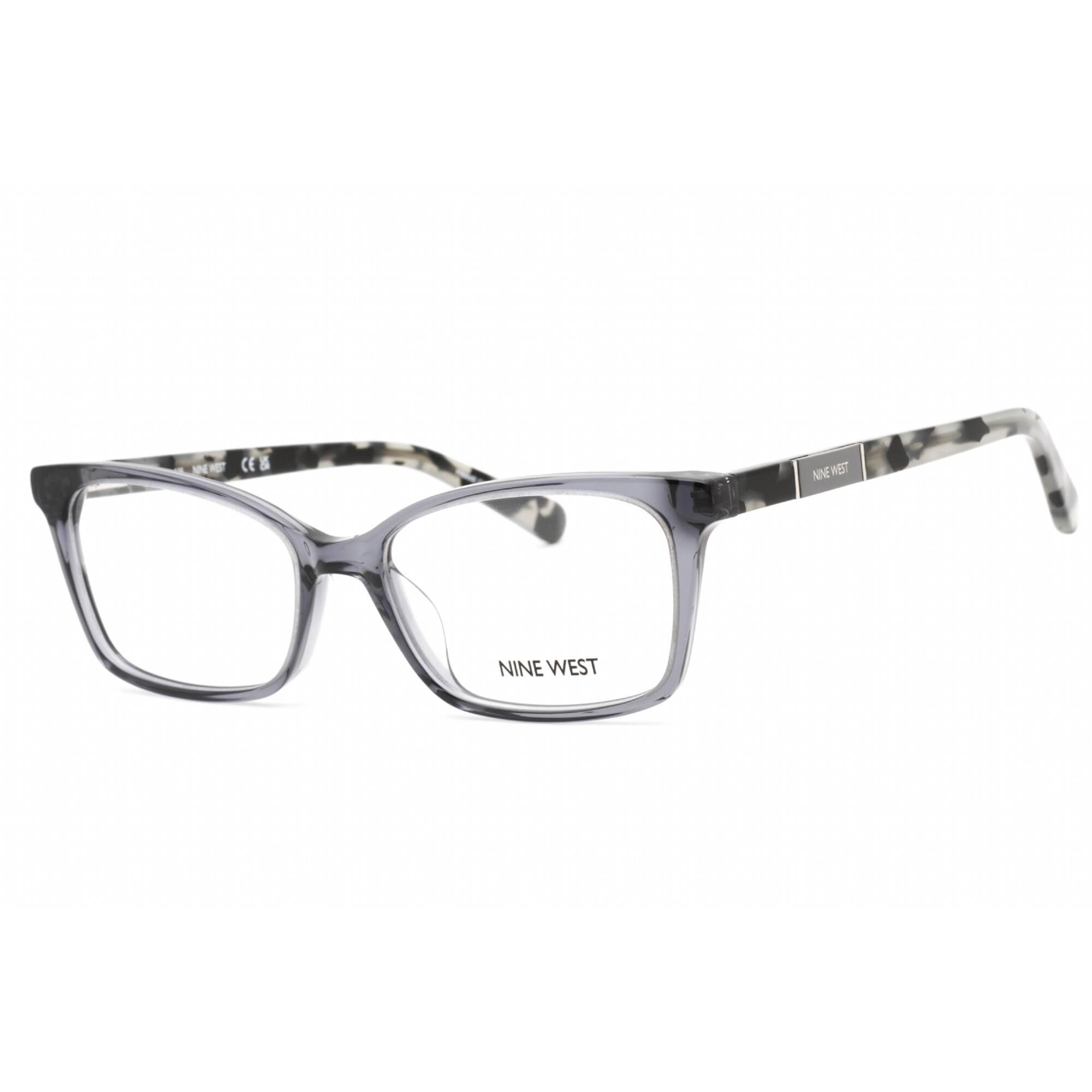Nine West Women's Eyeglasses - Crystal Grey Plastic Rectangular Frame | NW5189 014