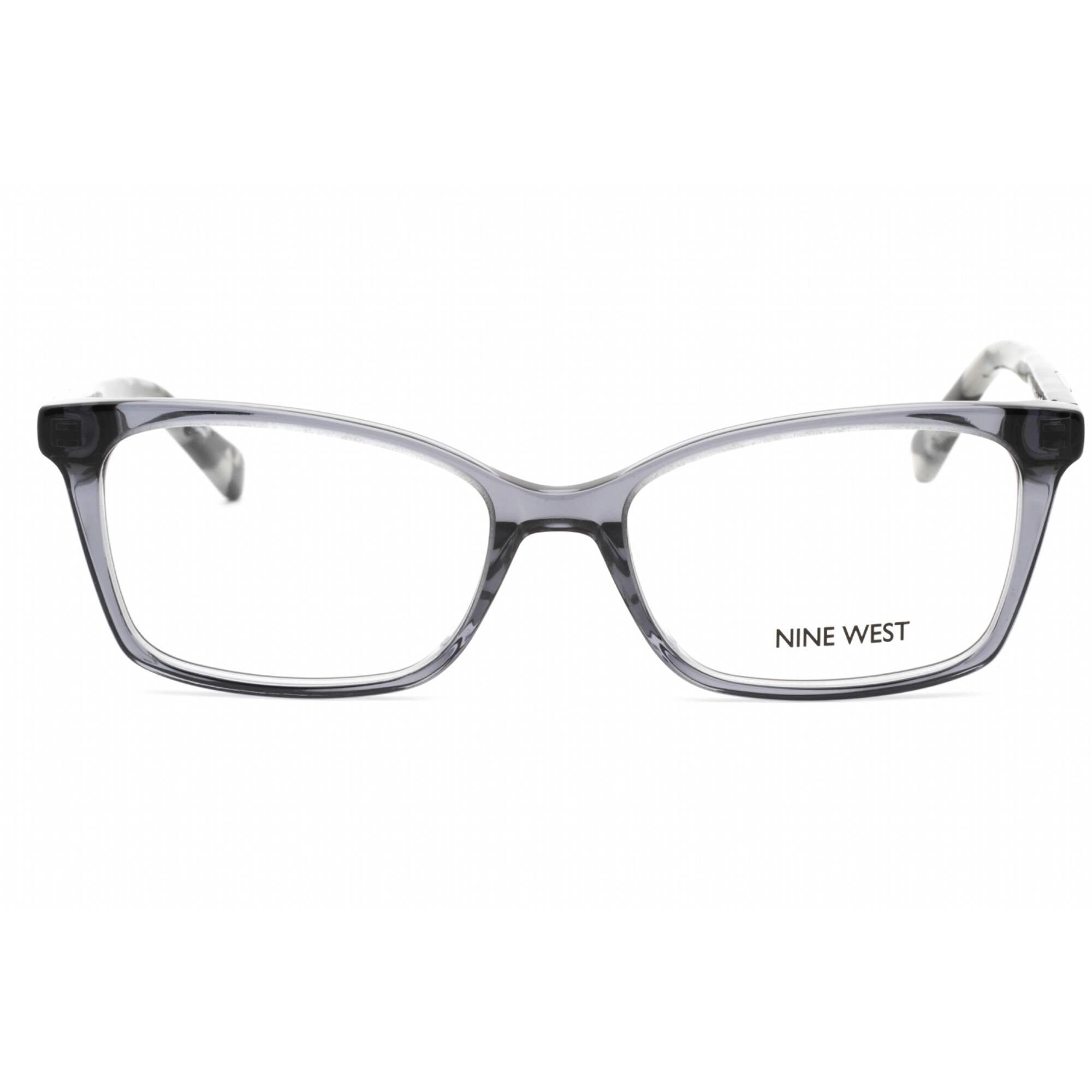 Nine West Women's Eyeglasses - Crystal Grey Plastic Rectangular Frame | NW5189 014