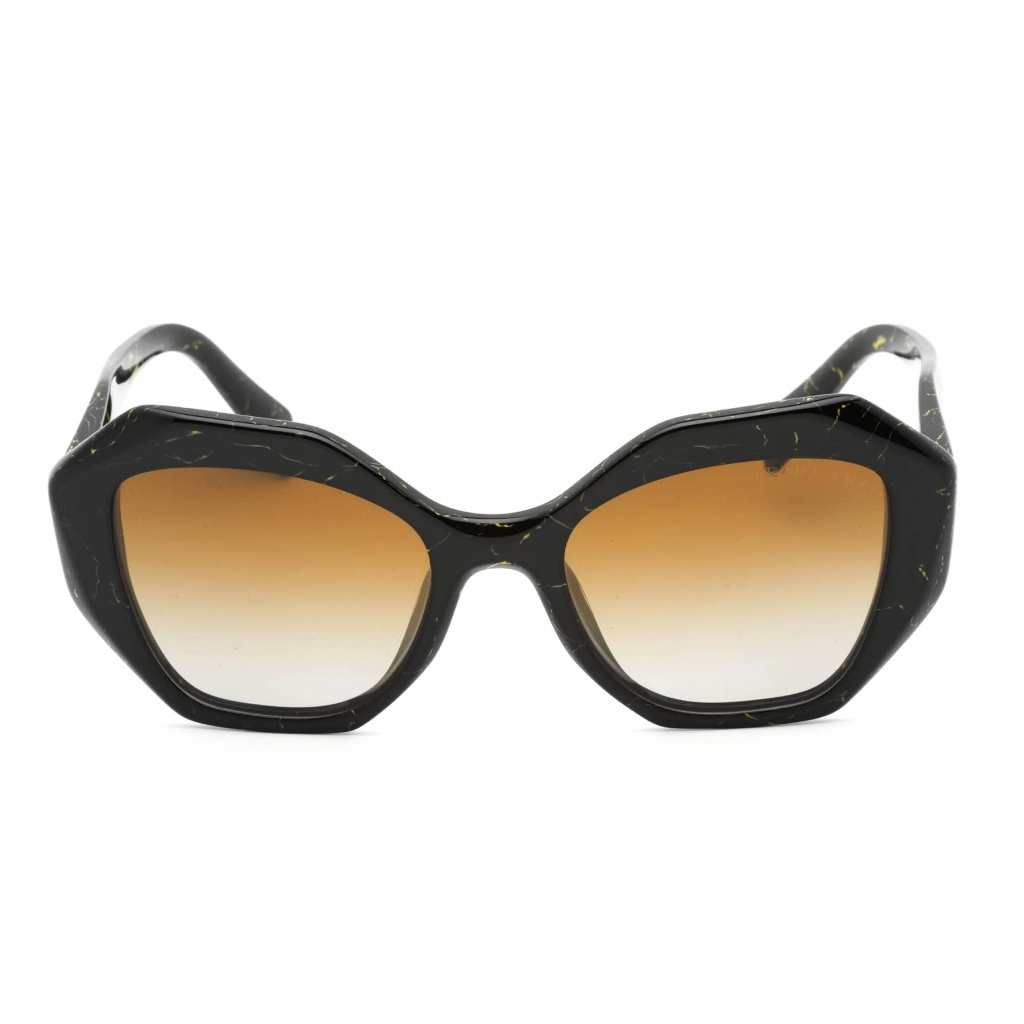 Prada Women's Sunglasses - Black Yellow Marble Plastic Butterfly | 0PR 16WS 19D6E1