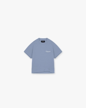 Represent Mini Owners Club Script T-Shirt - Baby Blue