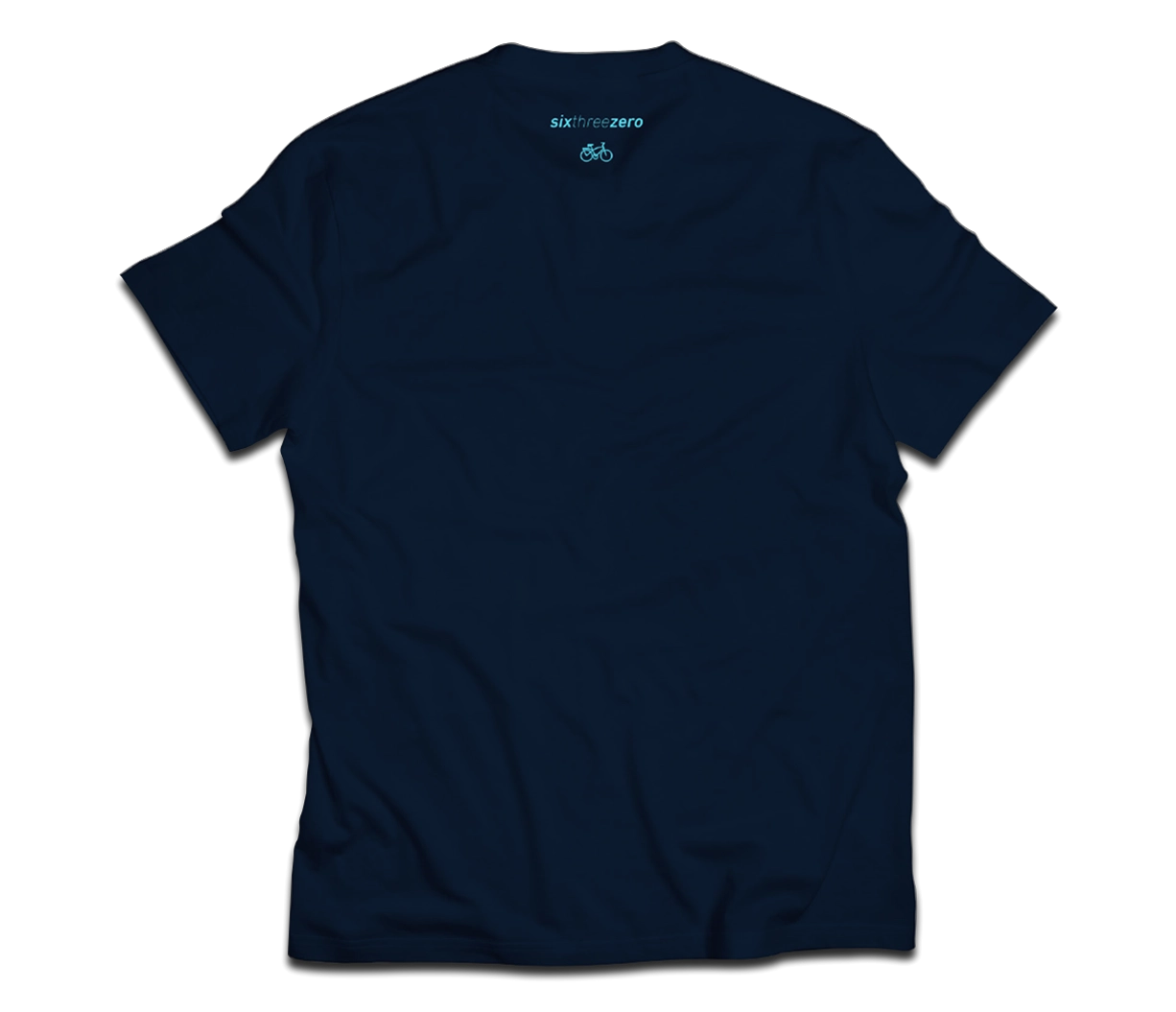 sixthreezero EVRYjourney Premium Short Sleeve Crew Pageant Blue White 100% Cotton Unisex Shirt