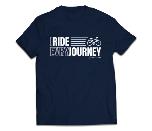 sixthreezero EVRYjourney Premium Short Sleeve Crew Pageant Blue White 100% Cotton Unisex Shirt