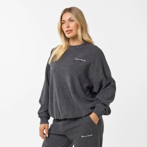 Soft Knit Crewneck I Charcoal