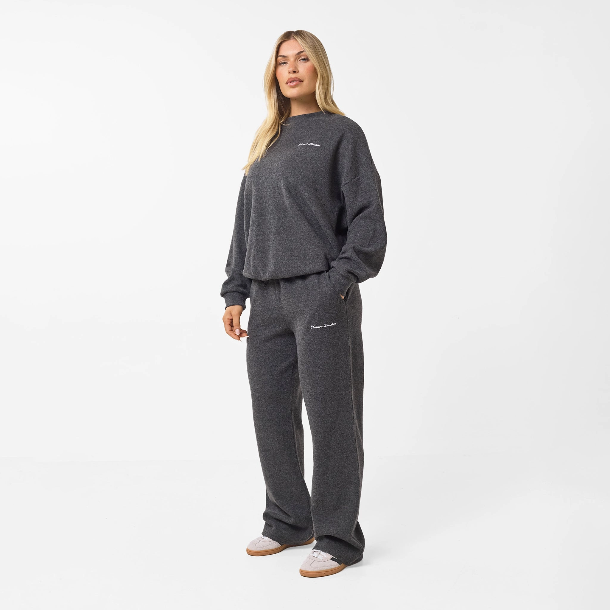 Soft Knit Crewneck I Charcoal