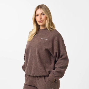 Soft Knit Crewneck I Coffee