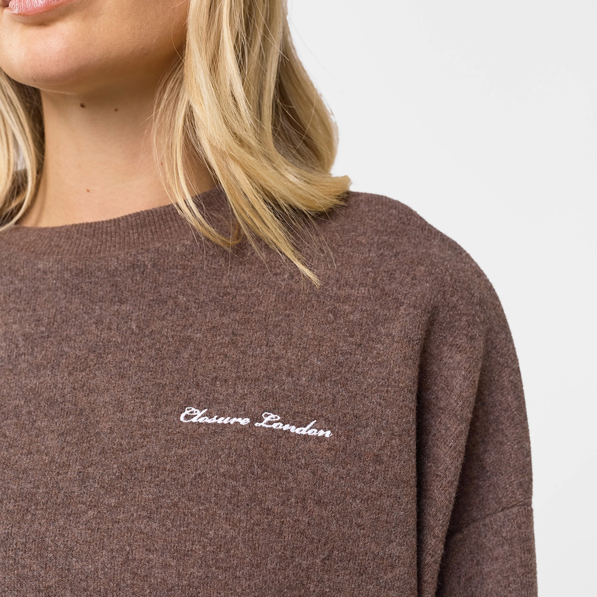 Soft Knit Crewneck I Coffee