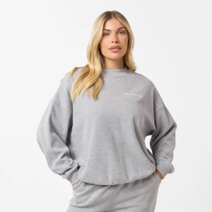 Soft Knit Crewneck I Grey Marl