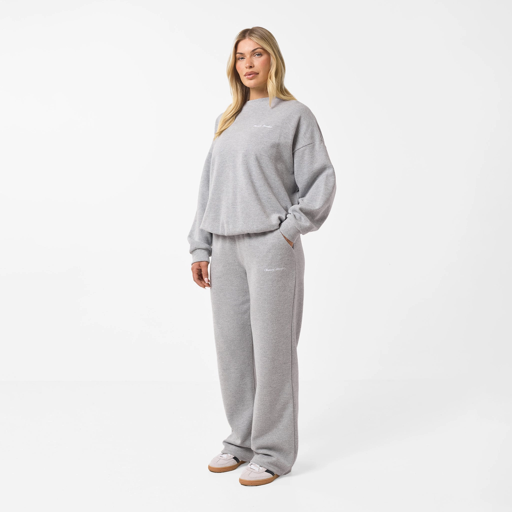 Soft Knit Crewneck I Grey Marl