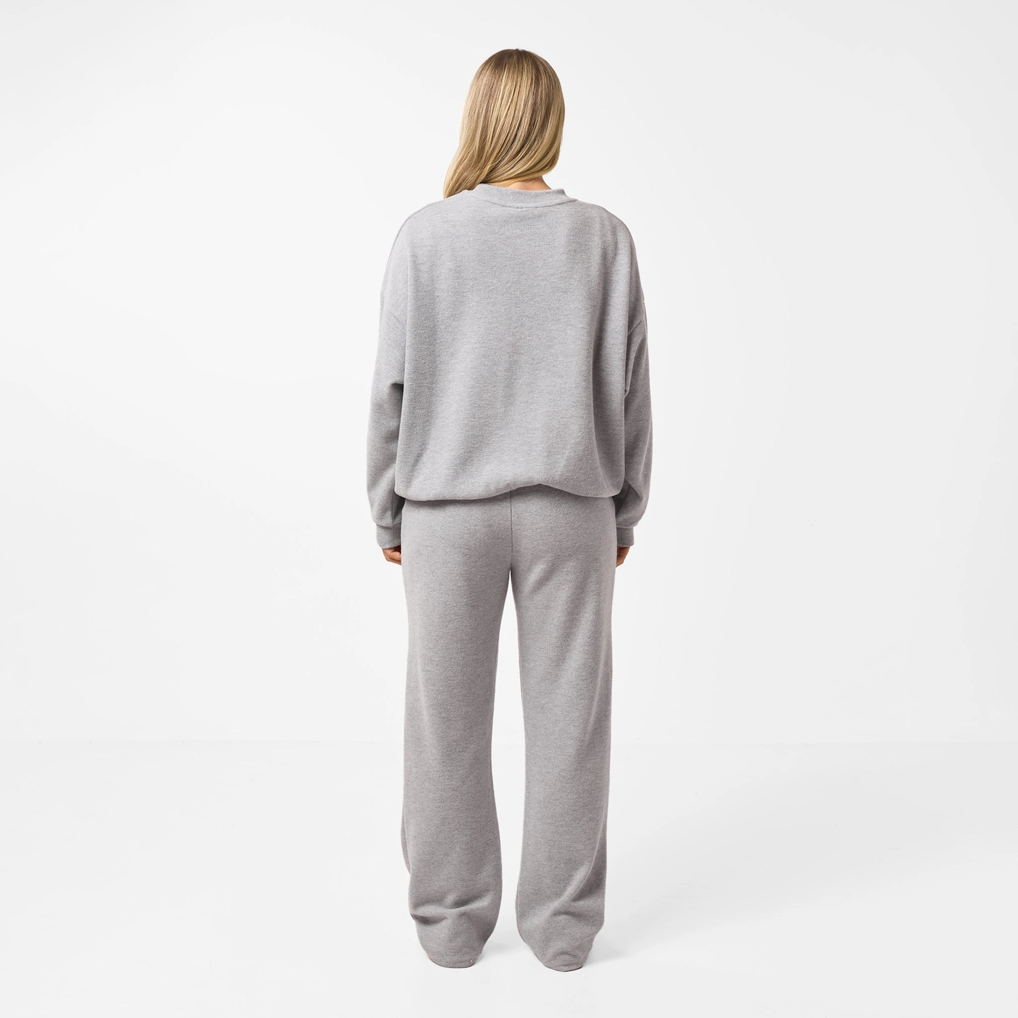 Soft Knit Crewneck I Grey Marl