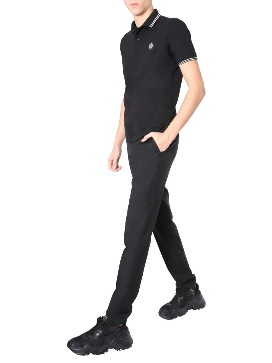 Stone Island Logo Patch Polo Shirt