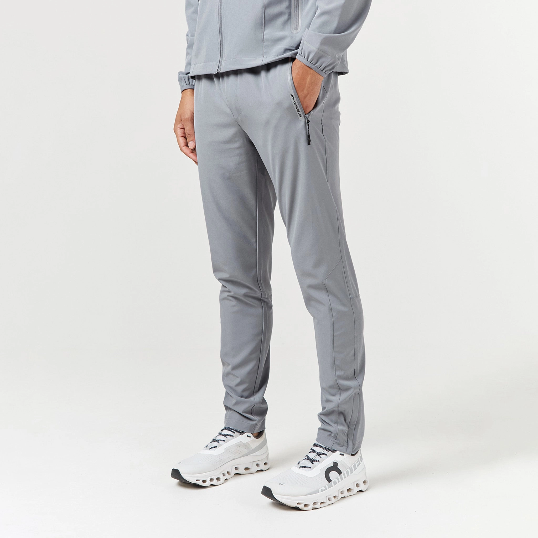 Tech Pocket Tracksuit | Mid Grey