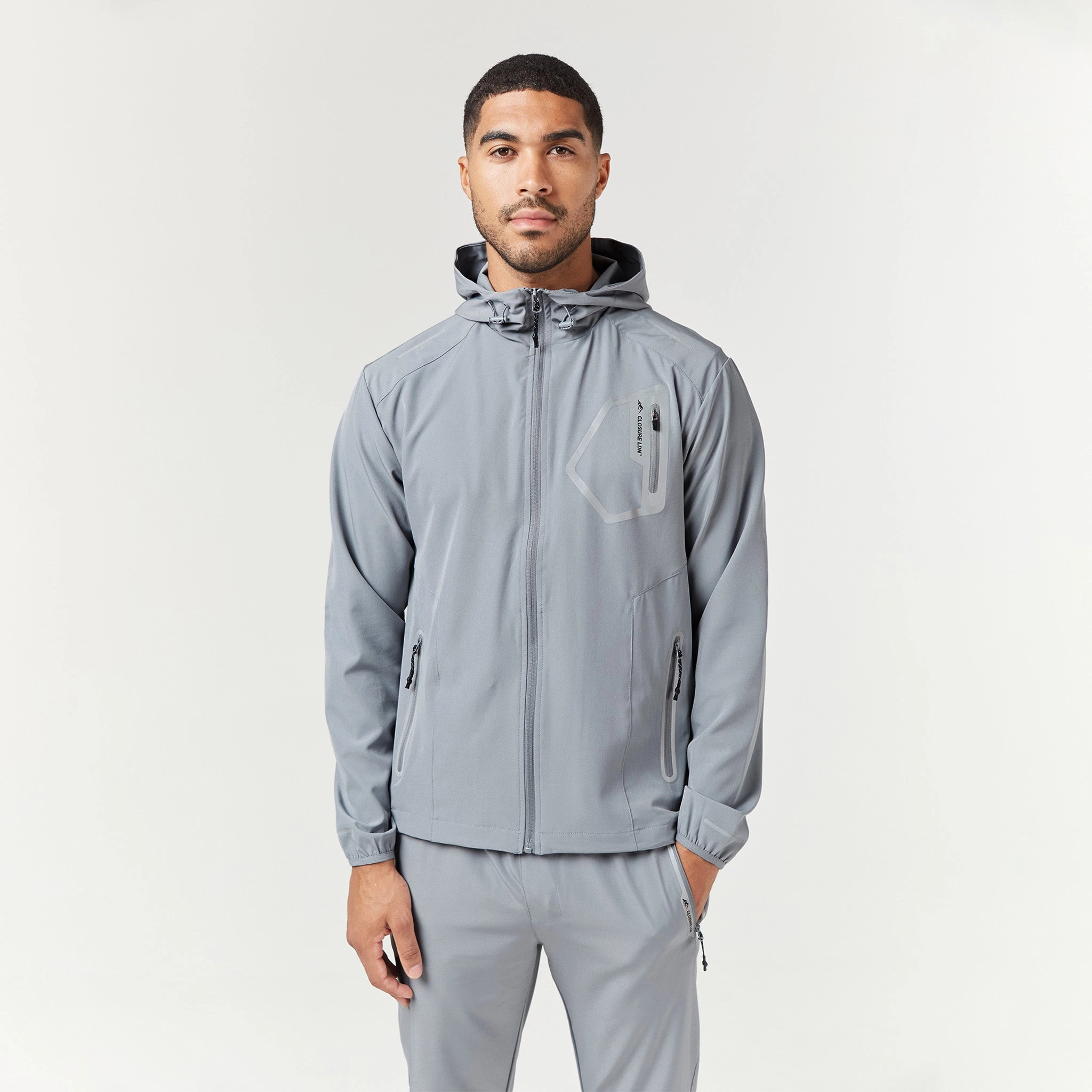 Tech Pocket Tracksuit | Mid Grey