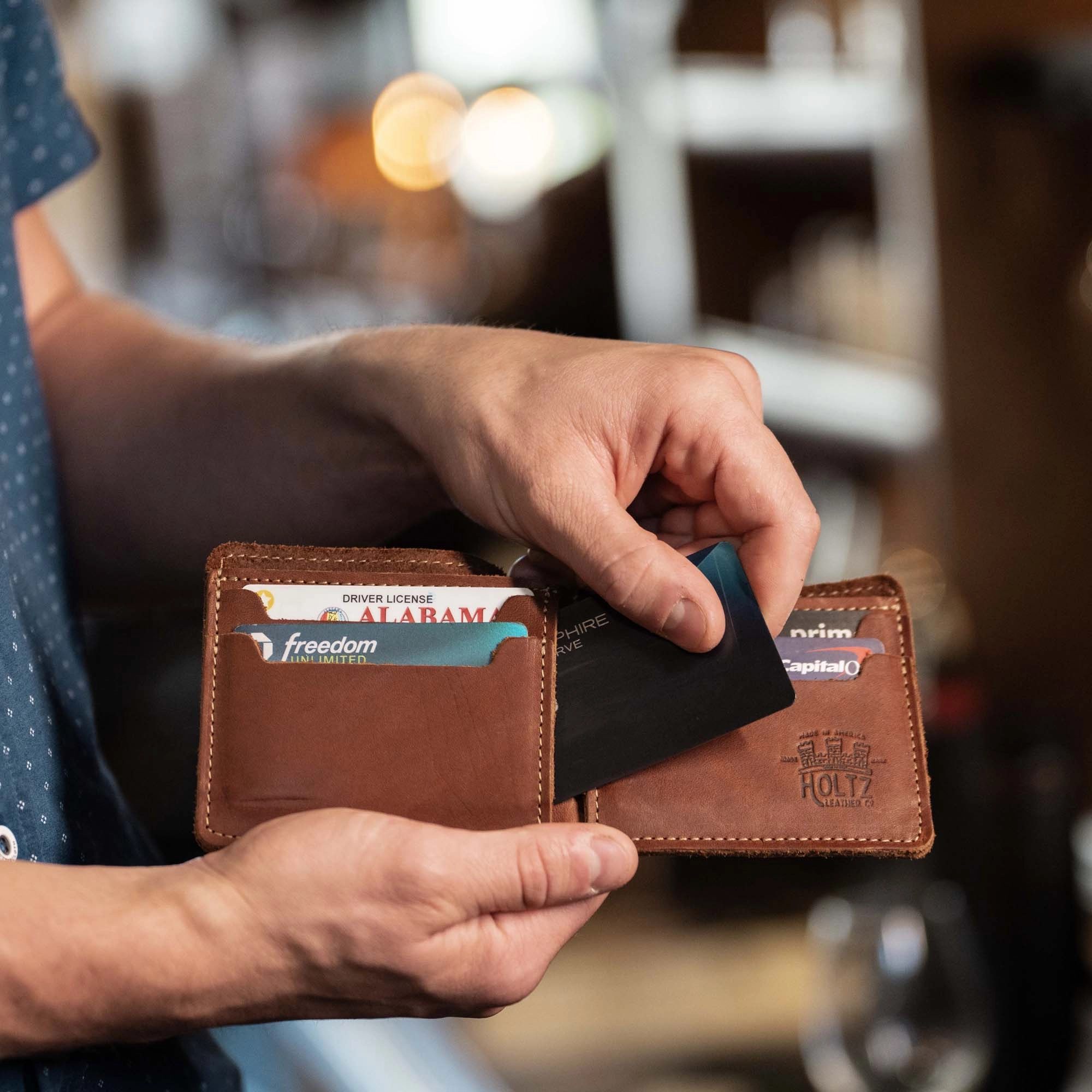 The Slim Dixie Fine Leather BiFold Wallet