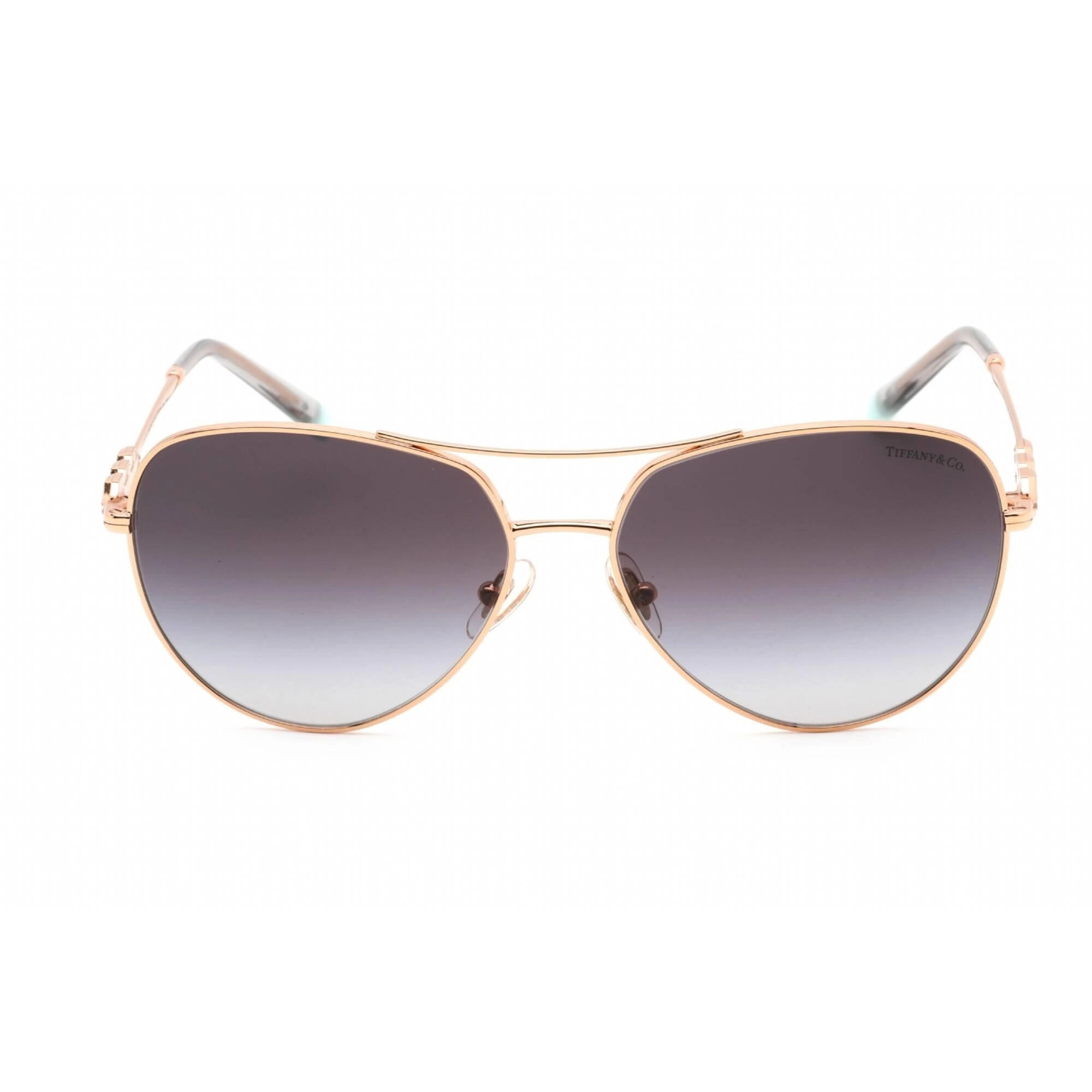 Tiffany Women's Sunglasses - Full Rim Rose Gold Aviator Shape Frame | 0TF3083B 61703C