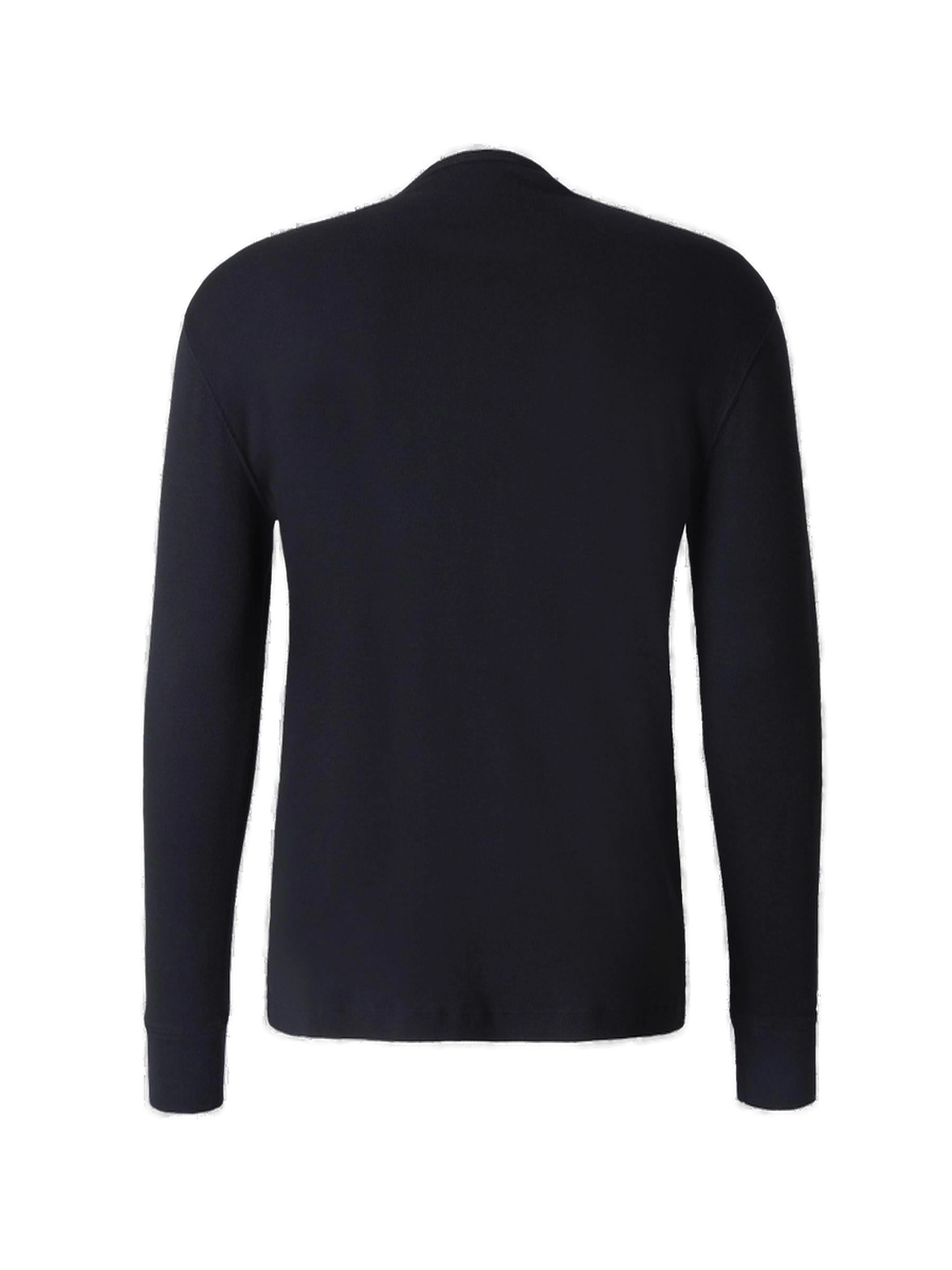 Tom Ford Buttoned Crewneck Long-Sleeved T-Shirt