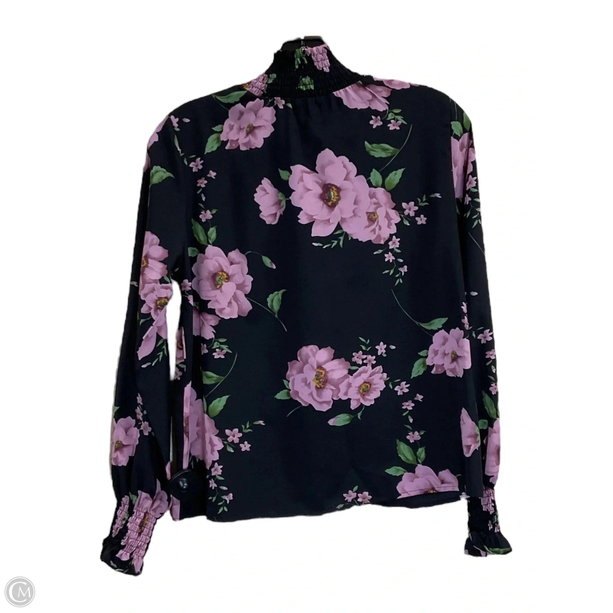 Top Long Sleeve By Clothes Mentor In Black & Pink, Size: S
