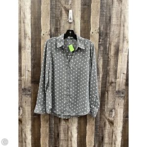 Top Long Sleeve By Express In Polkadot Pattern, Size: M