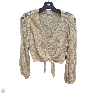 Top Long Sleeve By Shein In Tan, Size: L