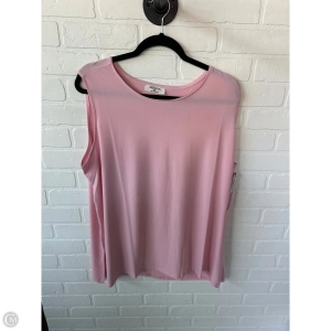 Top Sleeveless Basic By Zenana Outfitters In Pink, Size: 2x