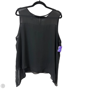 Top Sleeveless By Attention In Black, Size: Xl