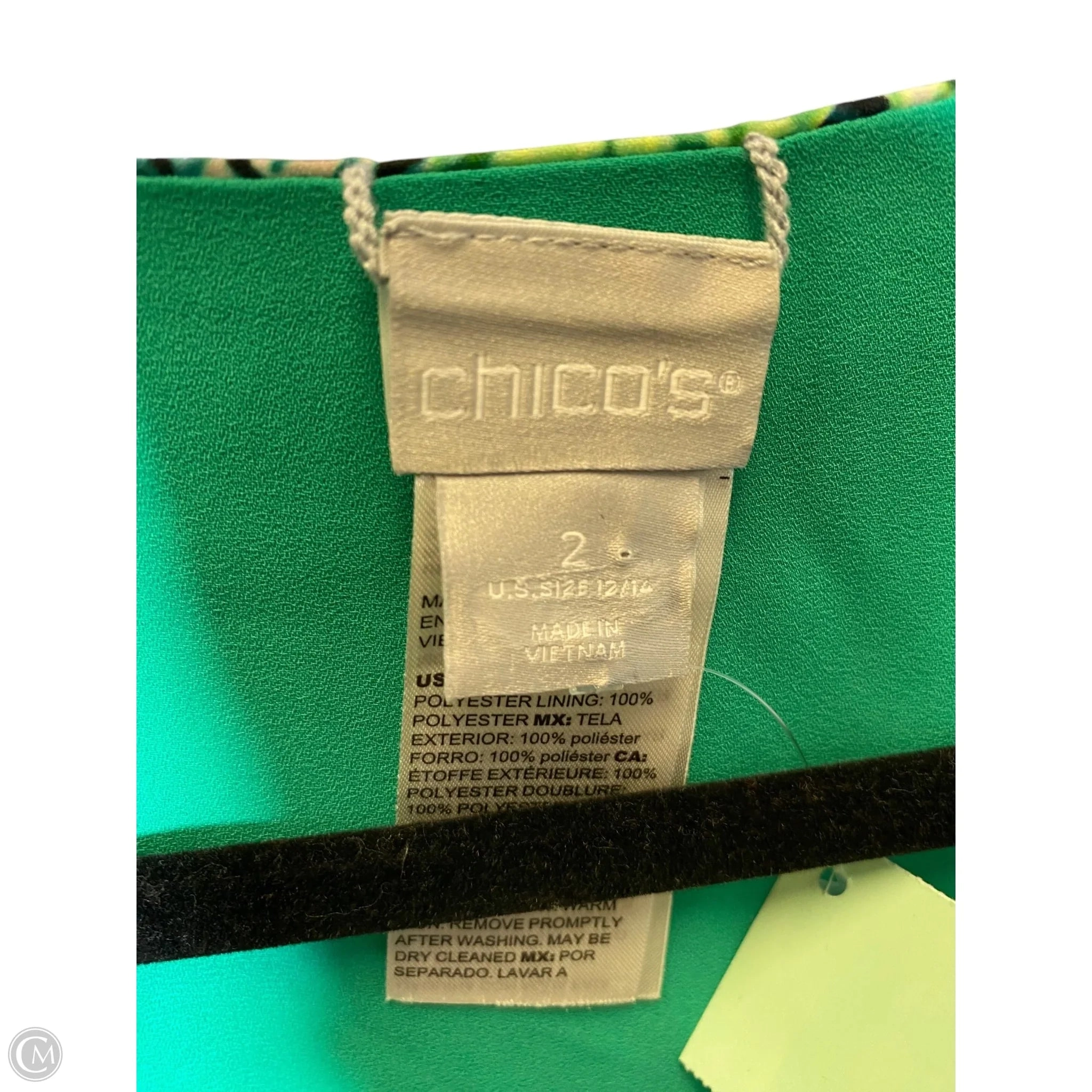 Top Sleeveless By Chicos In Multi-colored, Size: L