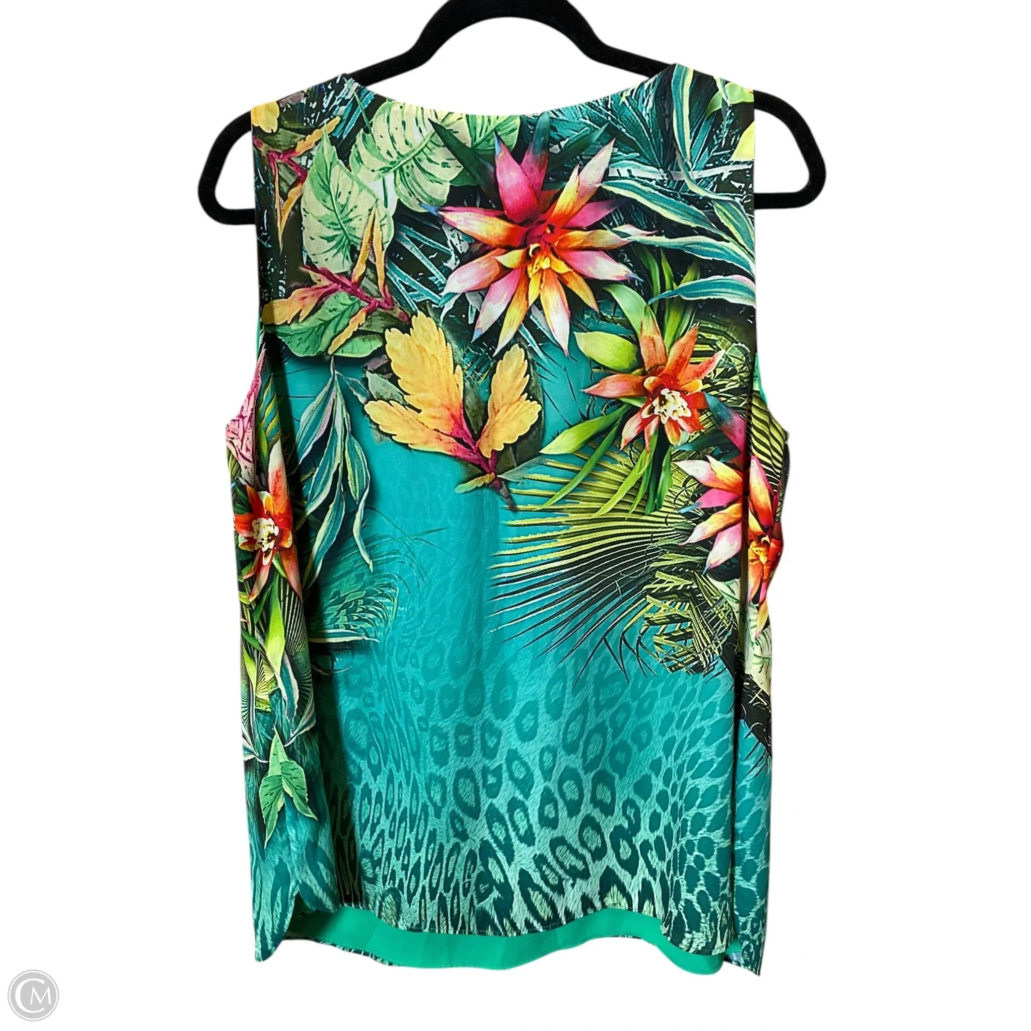 Top Sleeveless By Chicos In Multi-colored, Size: L