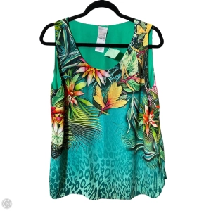 Top Sleeveless By Chicos In Multi-colored, Size: L