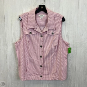 Top Sleeveless By Cj Banks In Striped Pattern, Size: 1x