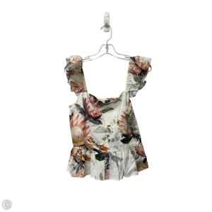 Top Sleeveless By Express In Floral Print, Size: M