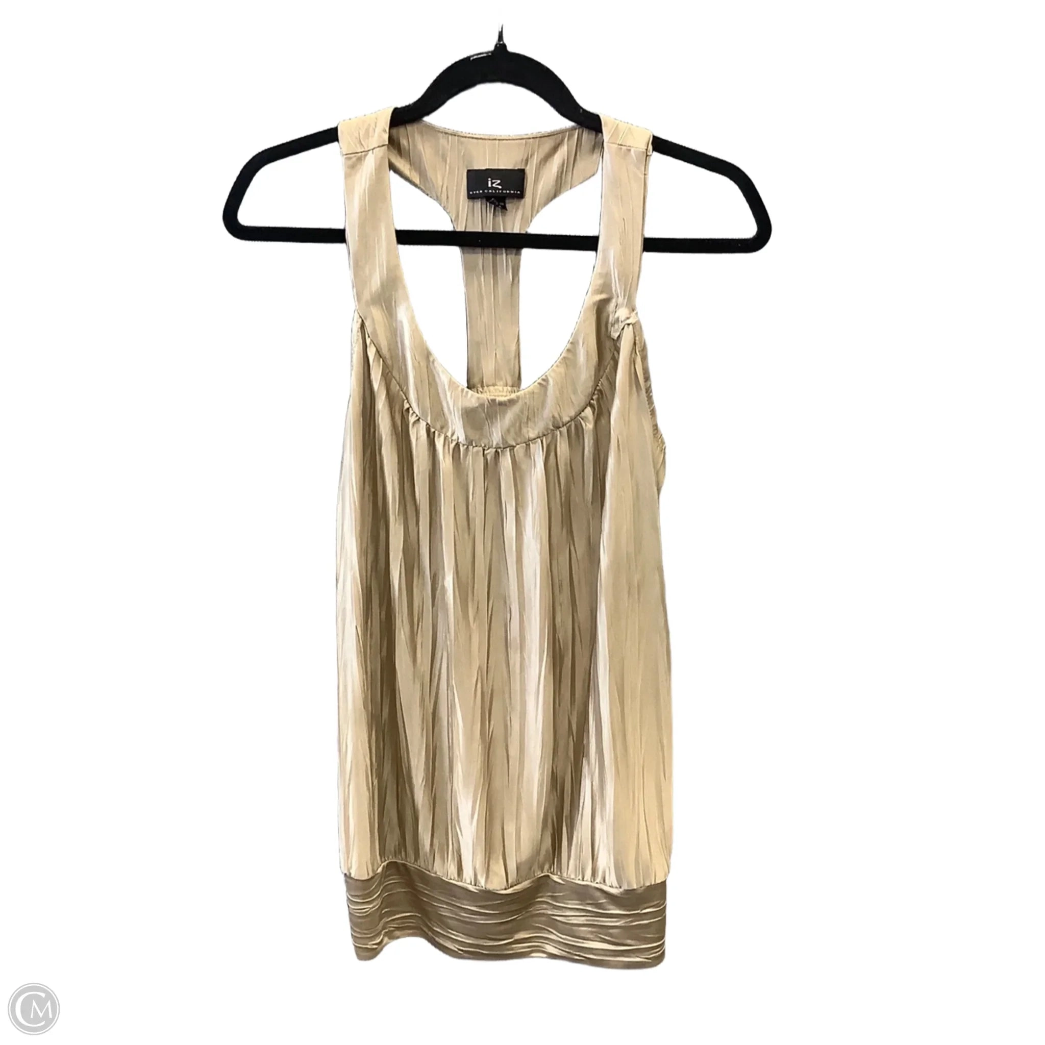 Top Sleeveless By Iz Byer In Tan, Size: L