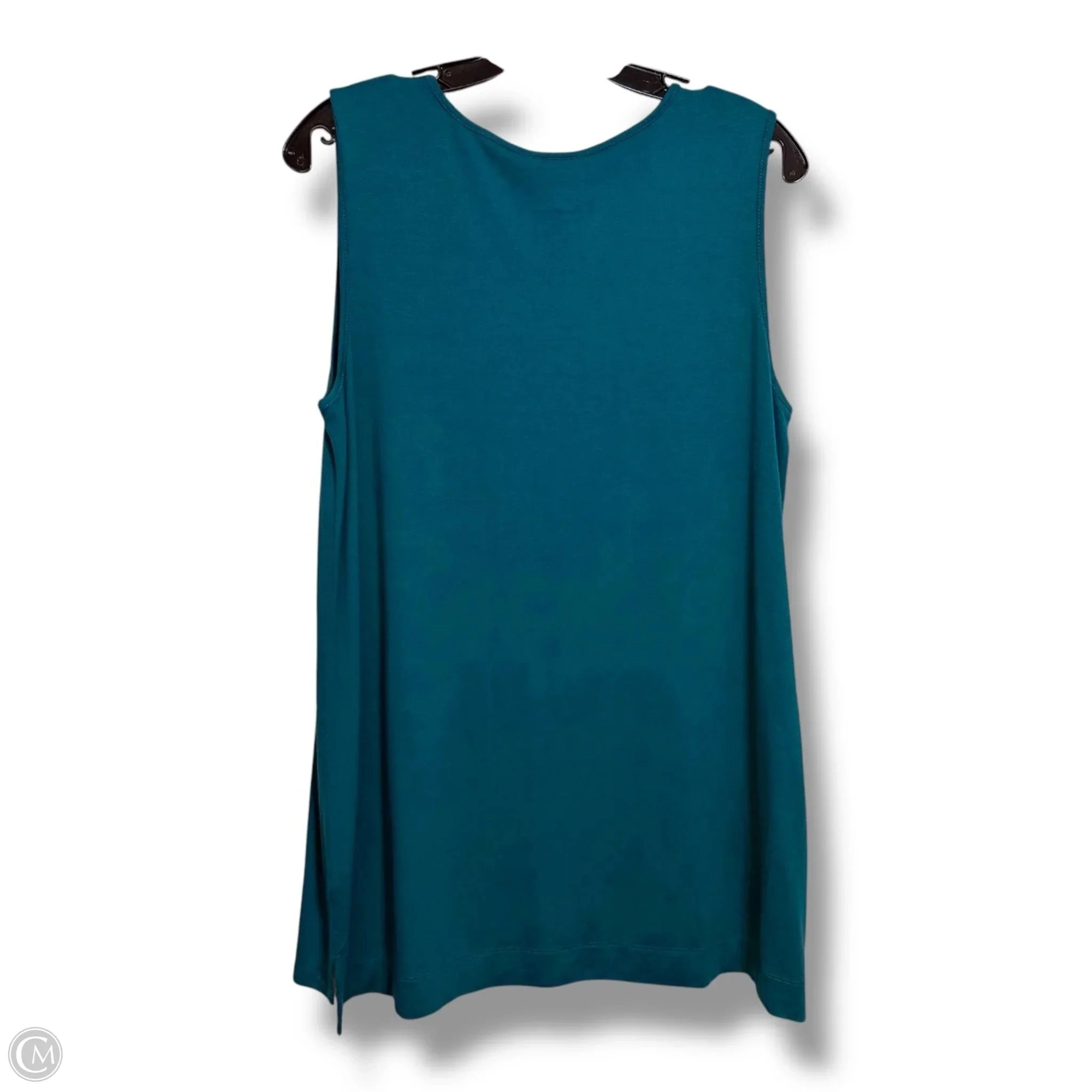 Top Sleeveless By J. Jill In Teal, Size: M