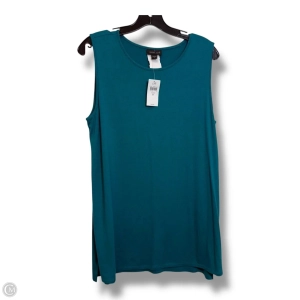 Top Sleeveless By J. Jill In Teal, Size: M