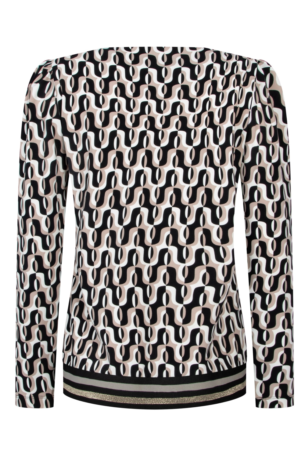 Travel t-shirts tessa black greige 245