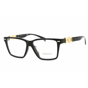 Versace Women's Eyeglasses - Full Rim Rectangular Black Plastic Frame | 0VE3335F GB1