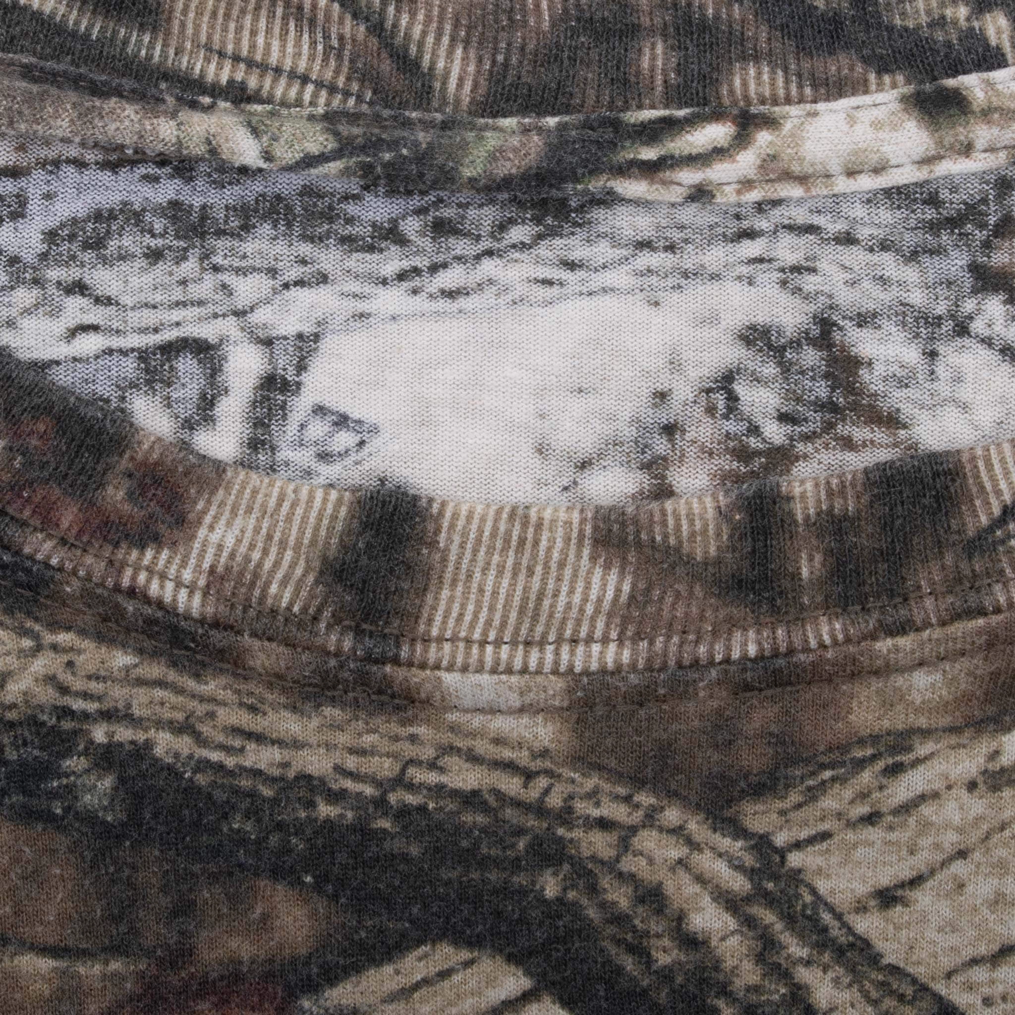 VINTAGE HUNTING MOSSY OAK BREAK UP INFINITY CAMO LONG SLEEVE TEE SHIRT LARGE