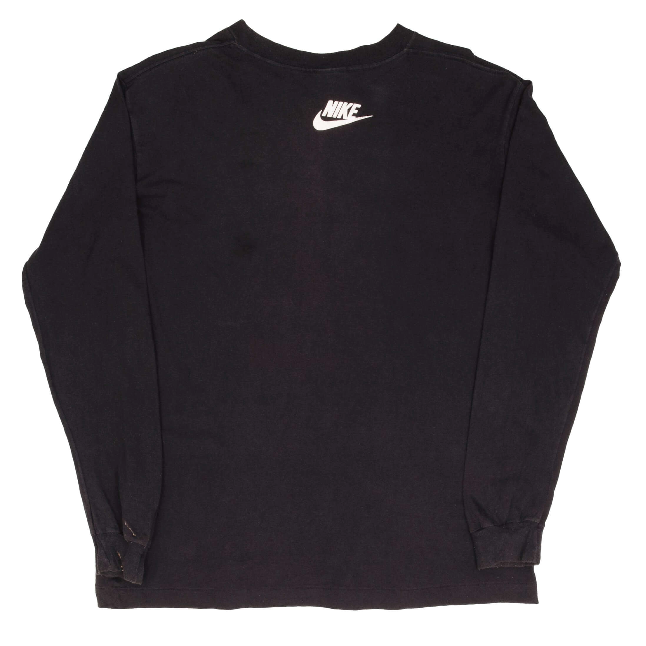 VINTAGE NIKE SOCCER LONG SLEEVE TEE SHIRT LATE 1980S SIZE MEDIUM MADE IN USA