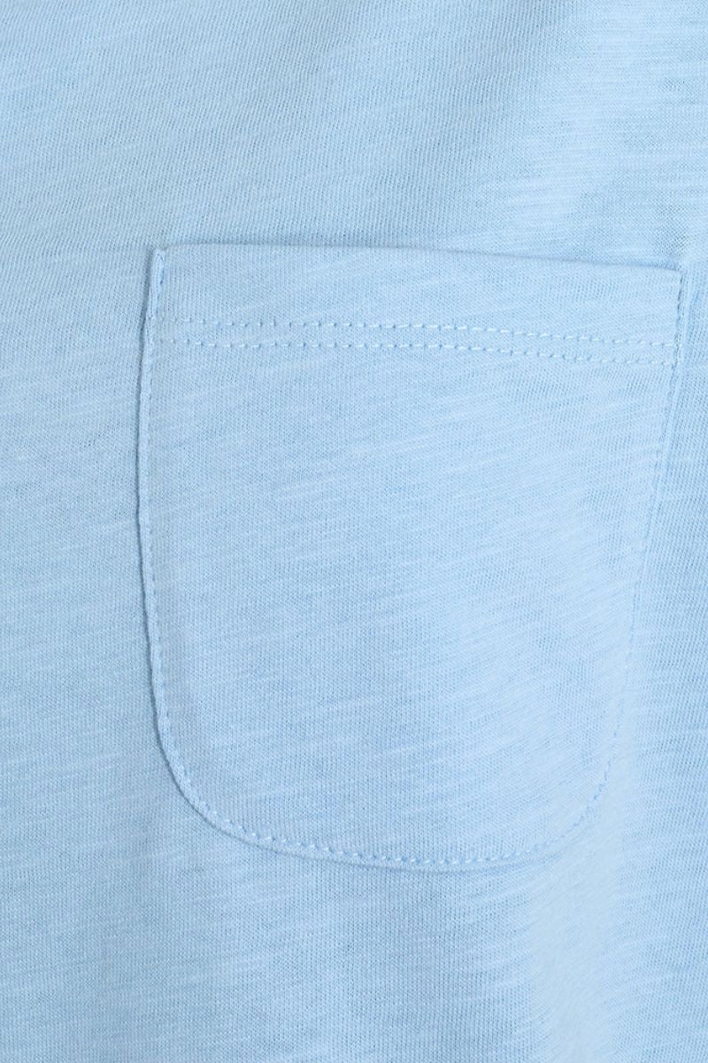 Viva V Ss Pocket Basic 122317 | Chambray Blue | T-Shirt fra Freequent