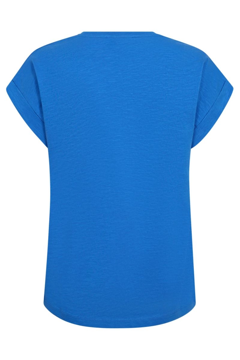 Viva V Ss Pocket Basic 122317 | Nebulas Blue | T-Shirt fra Freequent