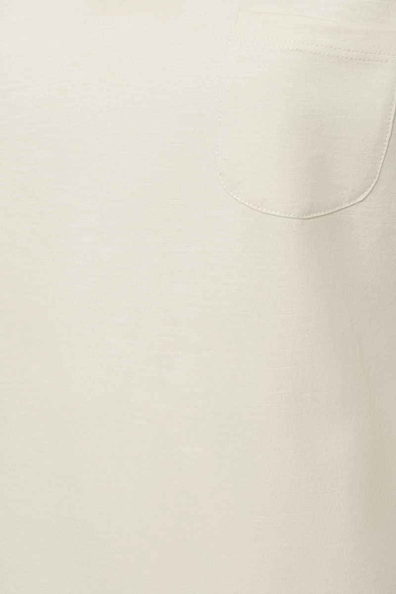 Viva V Ss Pocket Basic 122317 | Tofu | T-Shirt fra Freequent