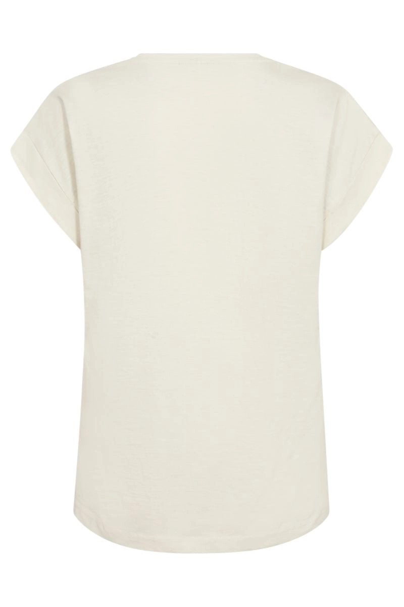 Viva V Ss Pocket Basic 122317 | Tofu | T-Shirt fra Freequent