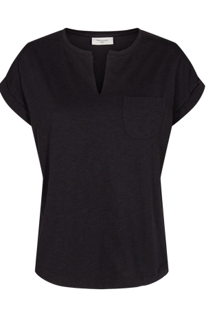 Viva V SS Pocket Basic | Sort | T-shirt fra Freequent