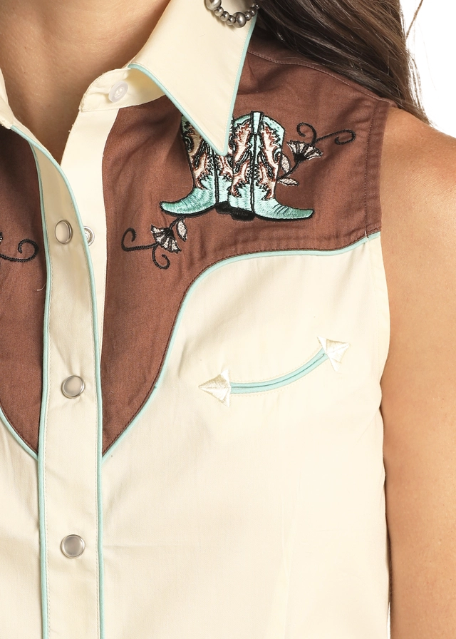 Women's White Label Boot Scootin' Snap Front Shirt #LWN0S03863