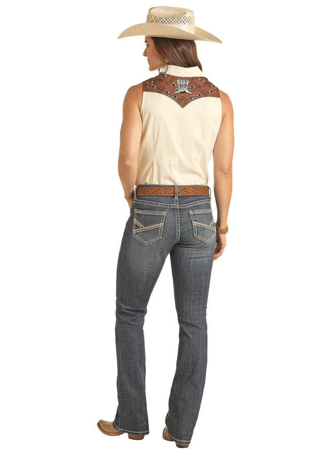 Women's White Label Boot Scootin' Snap Front Shirt #LWN0S03863