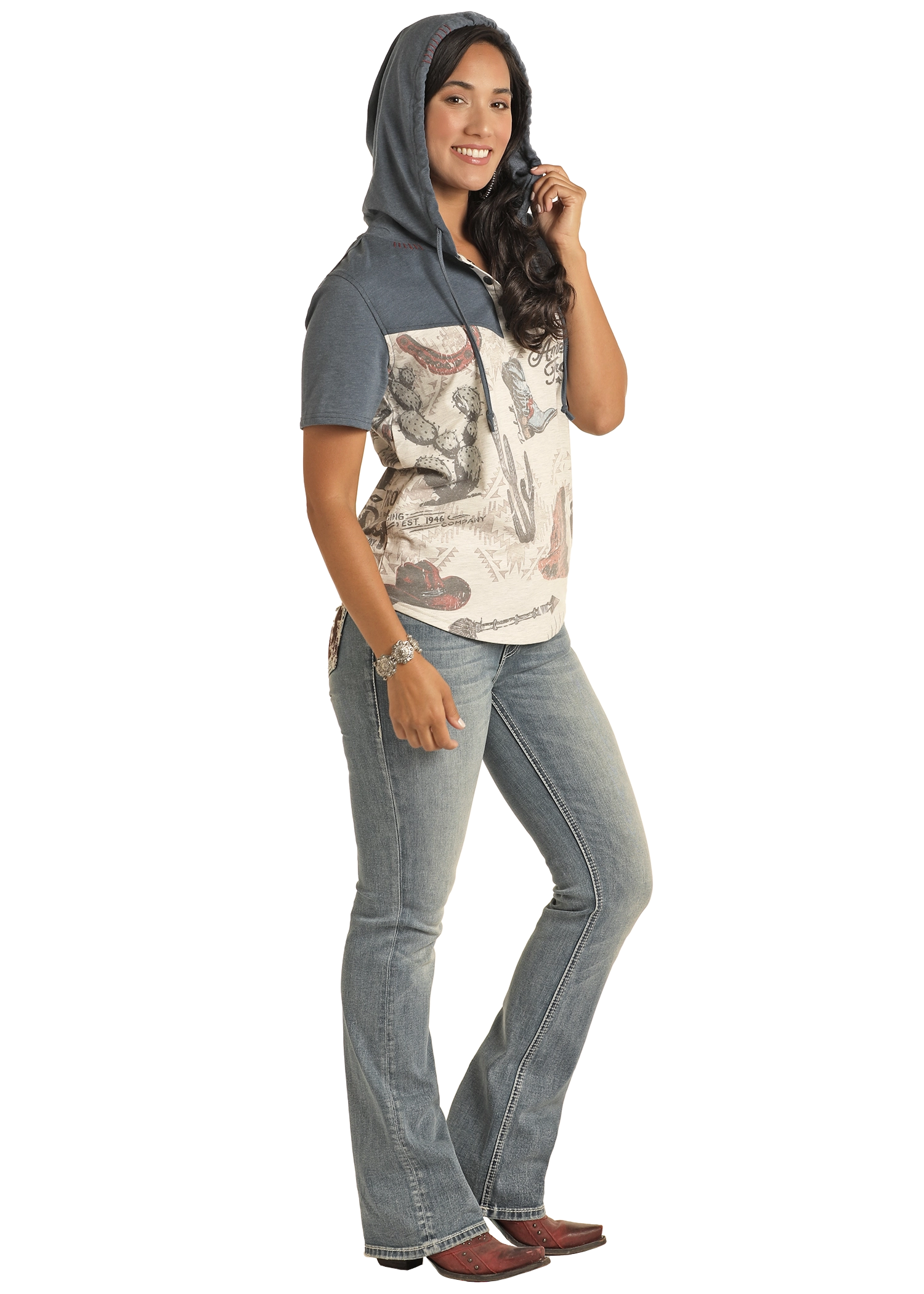 Women's White Label Hooded T-Shirt #LW91T03745
