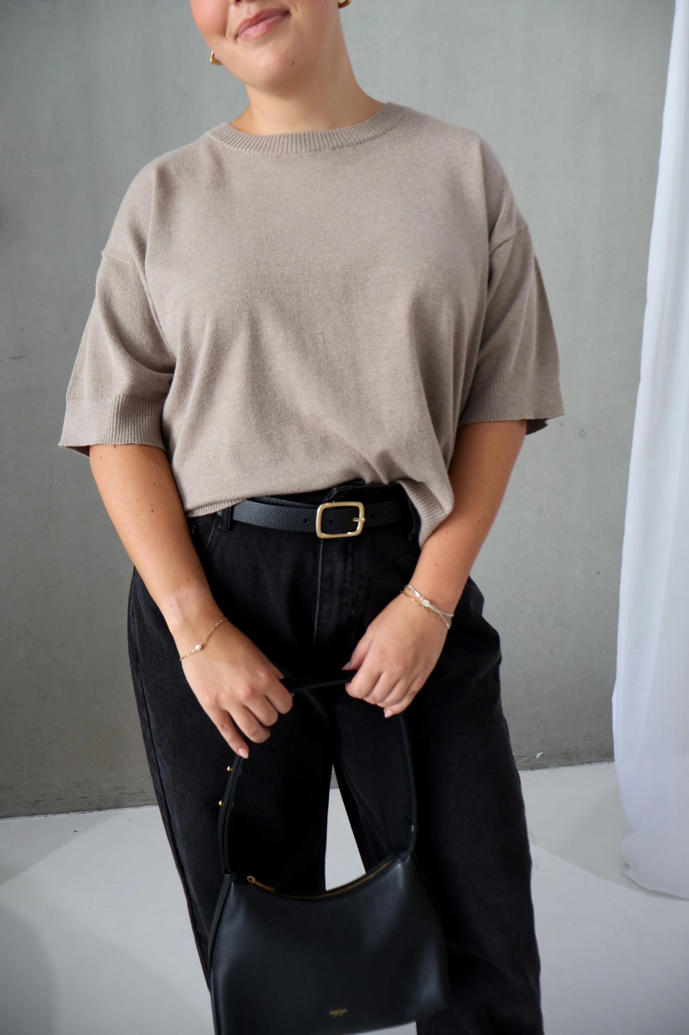 WYLER KNIT TOP NEUTRAL