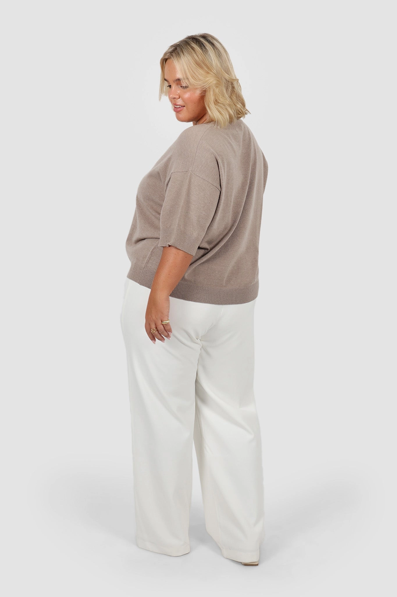 WYLER KNIT TOP NEUTRAL