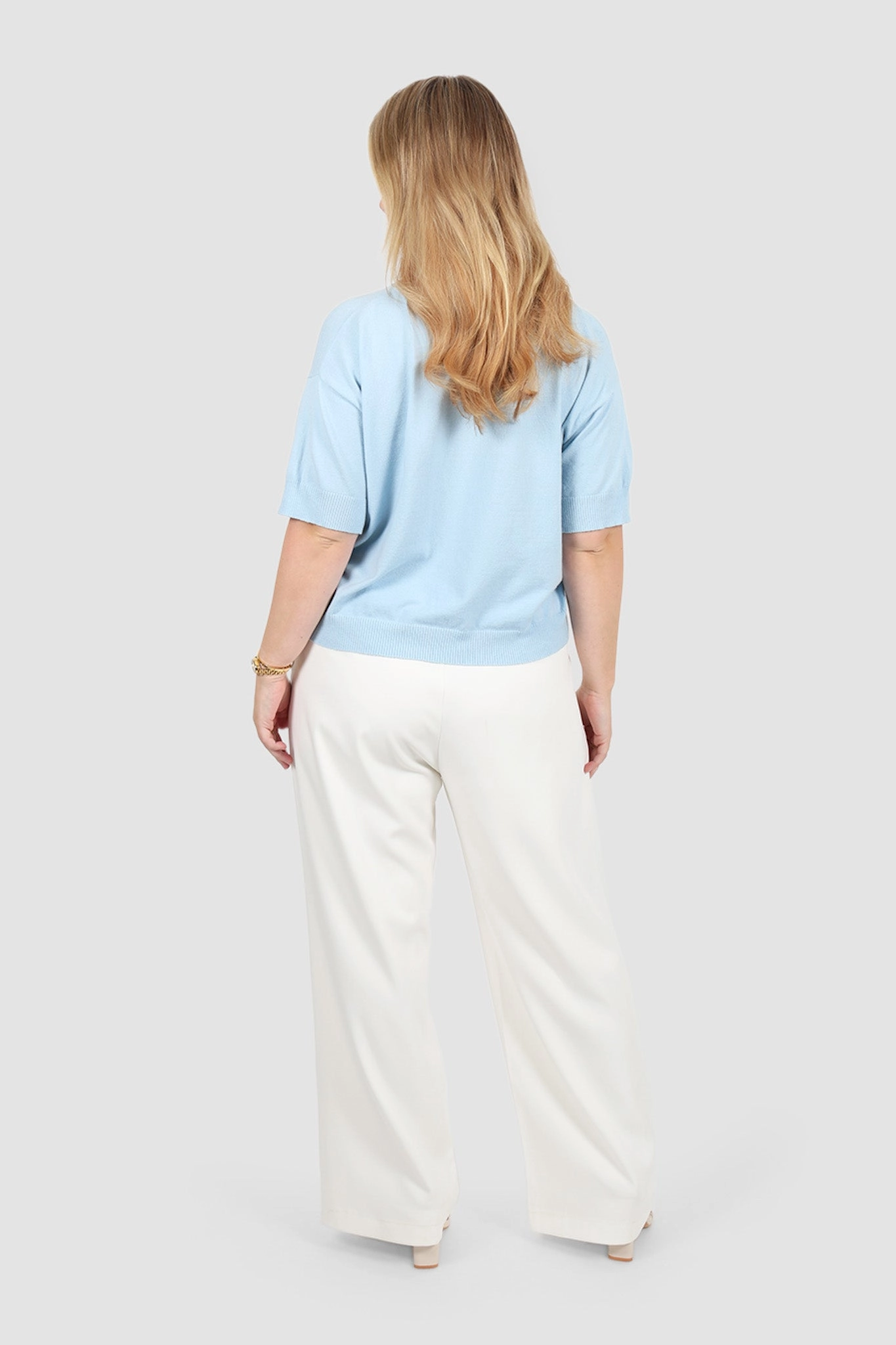 WYLER KNIT TOP SOFT BLUE